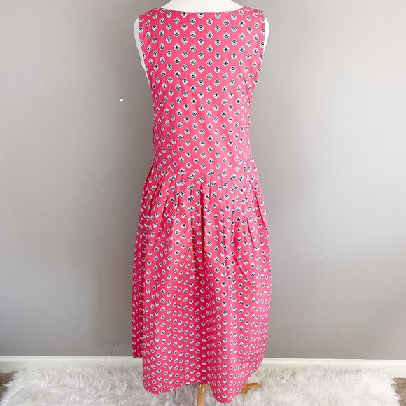 Vintage 90's Brynn Connelly Pink Sleeveless Tulip Midi Dress Small - Picture 3 of 4